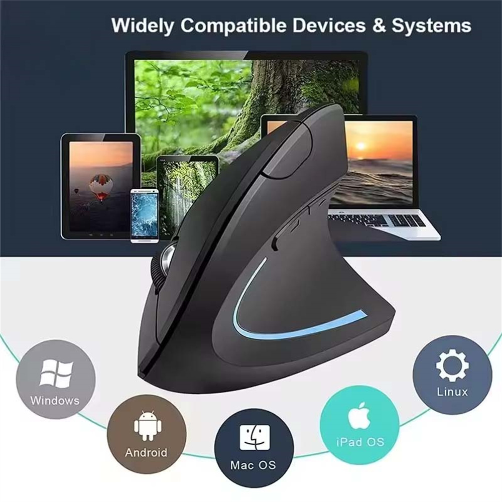 Ergonomic Mouse Vertical - Mouse verticale Mouse ottico wireless da