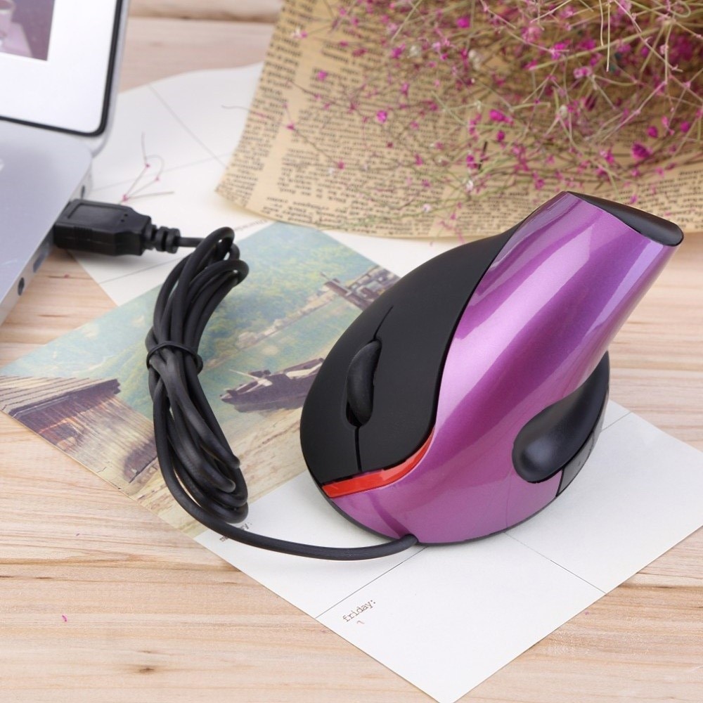 Ergonomic Mouse Vertical - Mouse Verticale 1600DPI con Poggiapolsi, Mouse