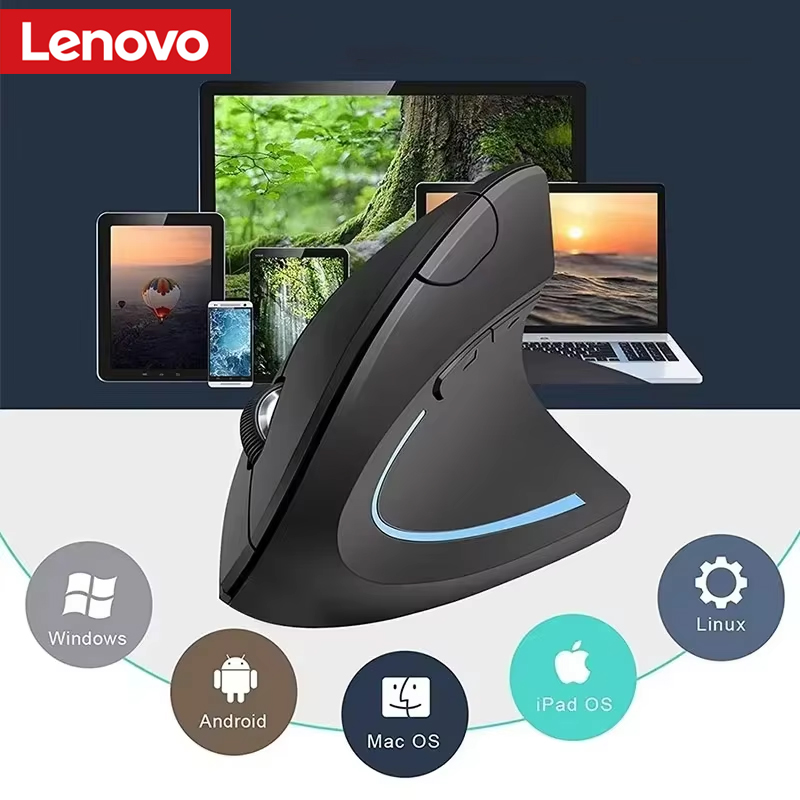 Ergonomic Mouse Vertical - Mouse Verticale Wireless Lenovo Ricaricabile con