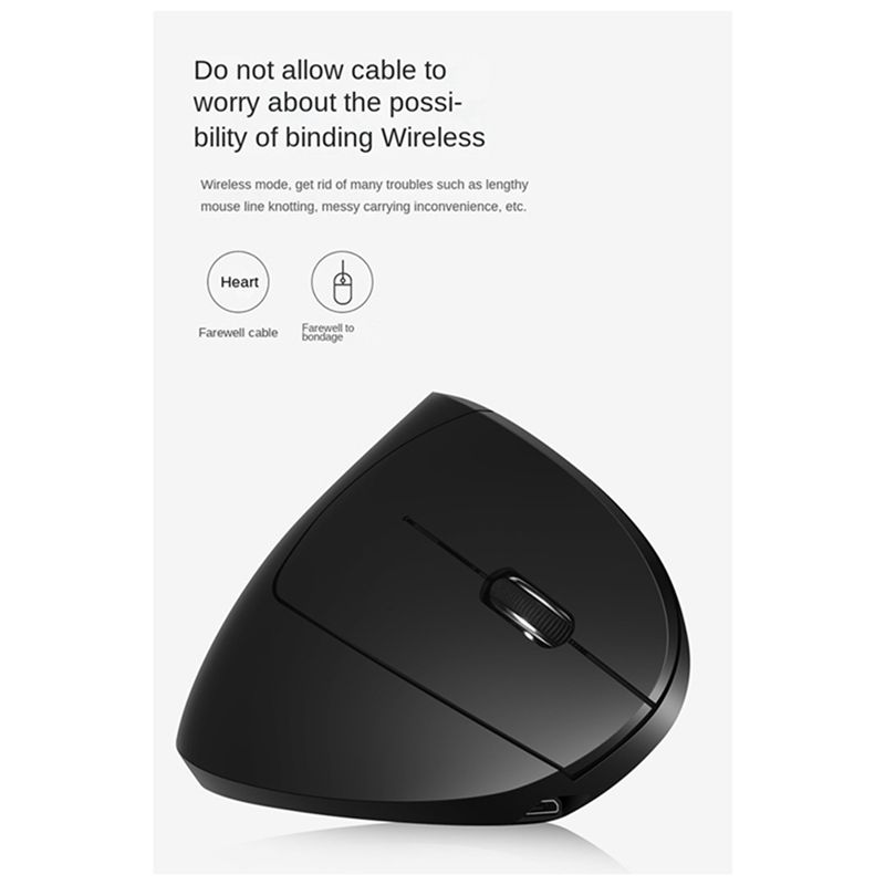 Ergonomic Mouse Vertical - Mouse Verticale Wireless doyou 2.4G, Mouse