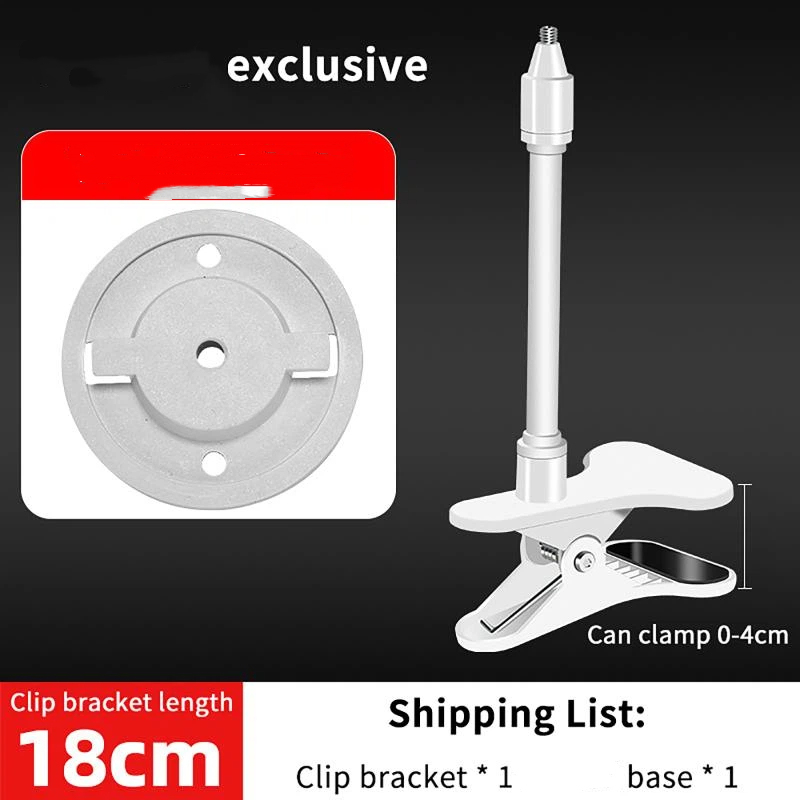 Webcam Stand Clip - Supporto per Webcam in Plastica Bianca