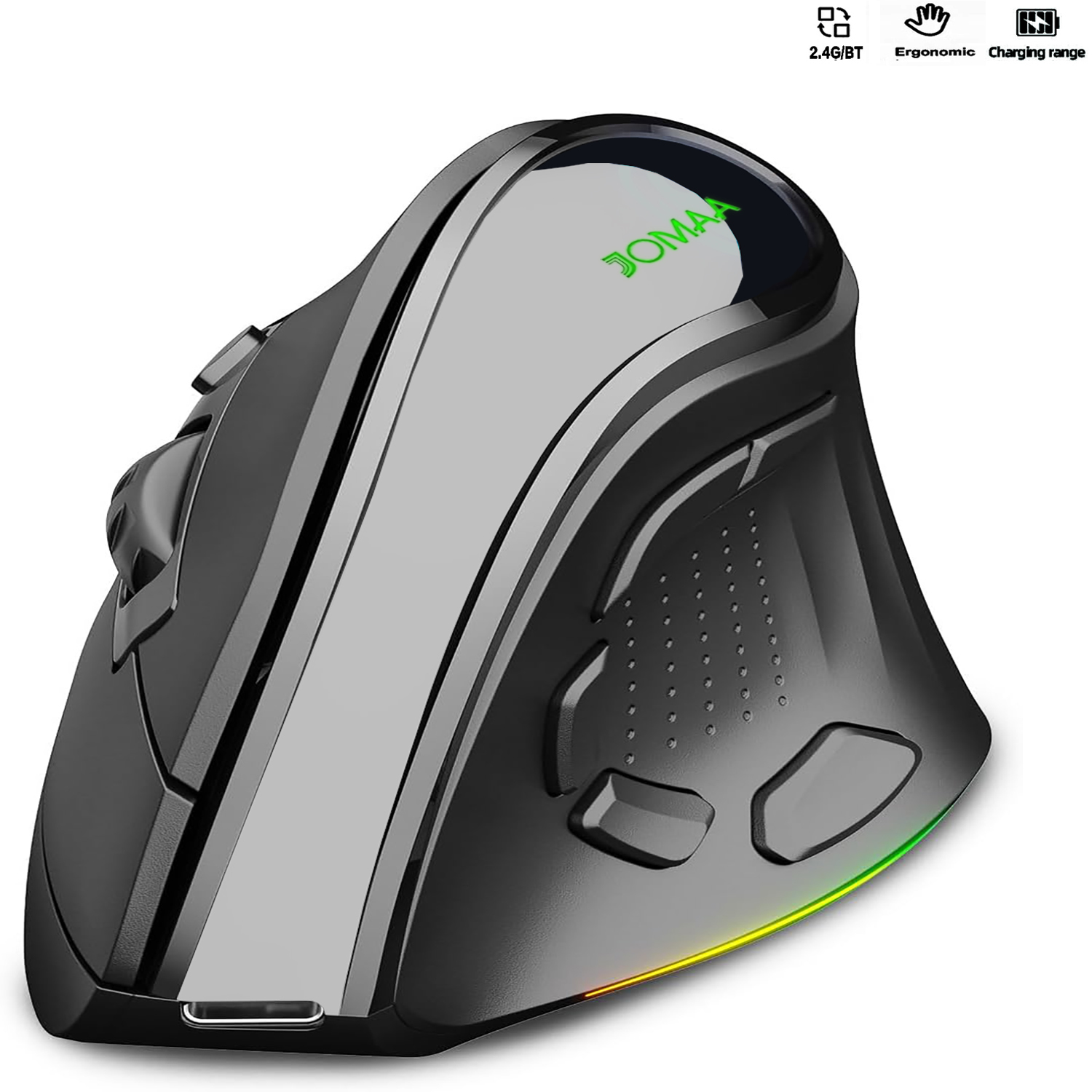 Ergonomic Mouse Vertical - Mouse wireless verticale ergonomico a doppia