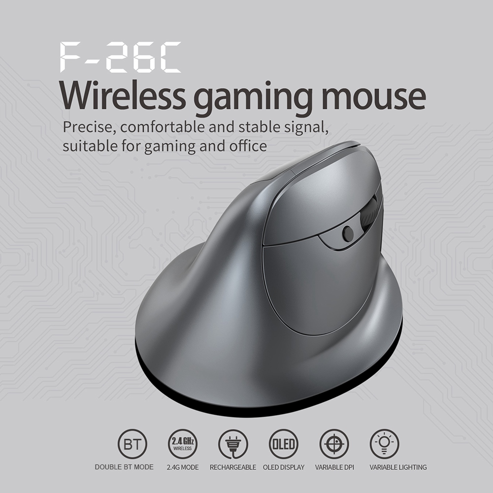 Ergonomic Mouse Vertical - Mouse wireless verticale Bluetooth AB53 con