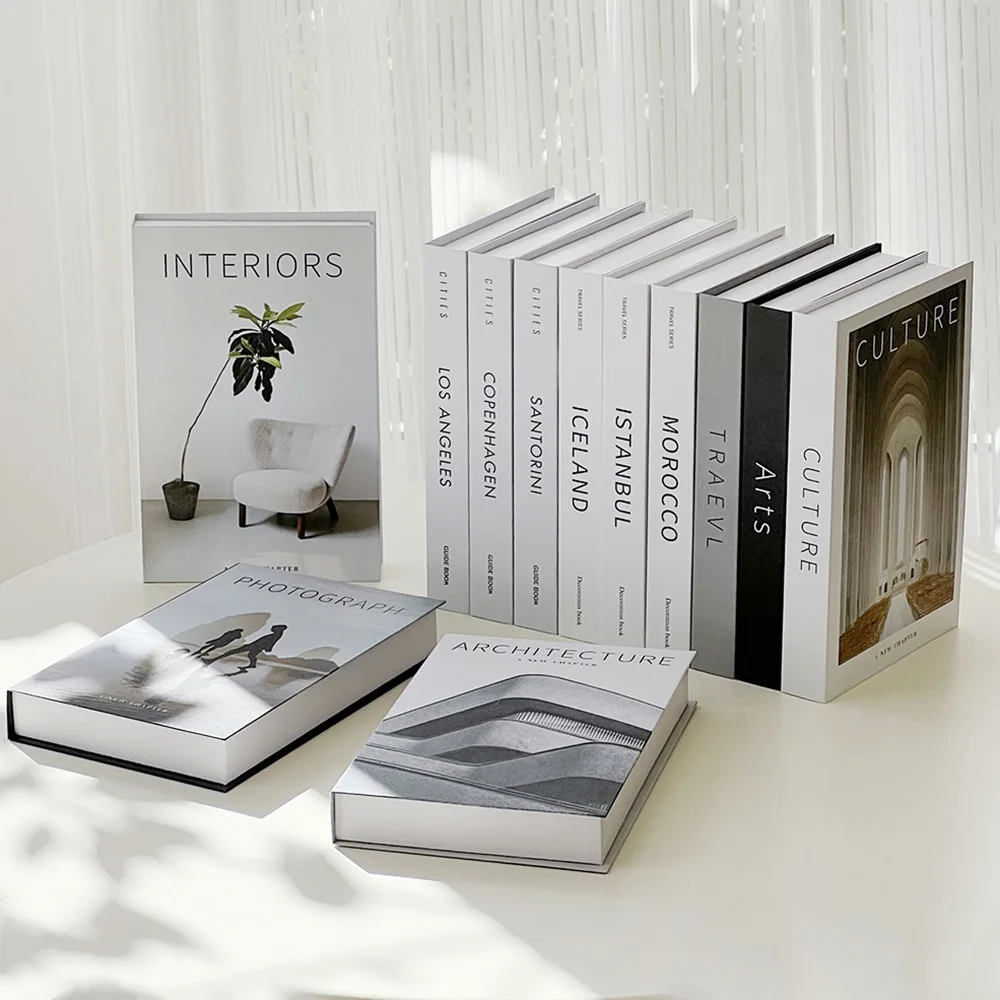 Office Technology - Libri finti decorativi moderni e minimalisti