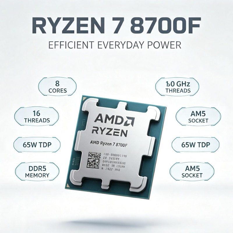 Amd Cpu Ryzen 7 - Processore Ryzen 7 8700F, tecnologia di
