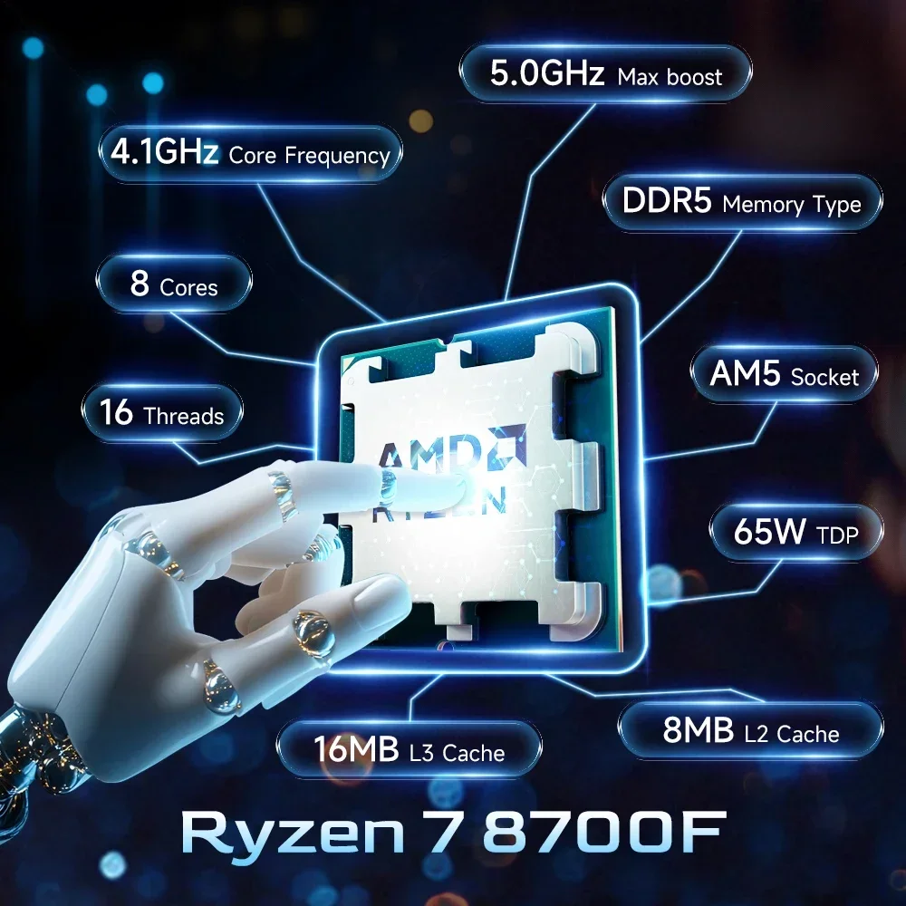 Processore AMD Ryzen 7 8700F,  - Amd Cpu Ryzen 7 recensione e prezzo