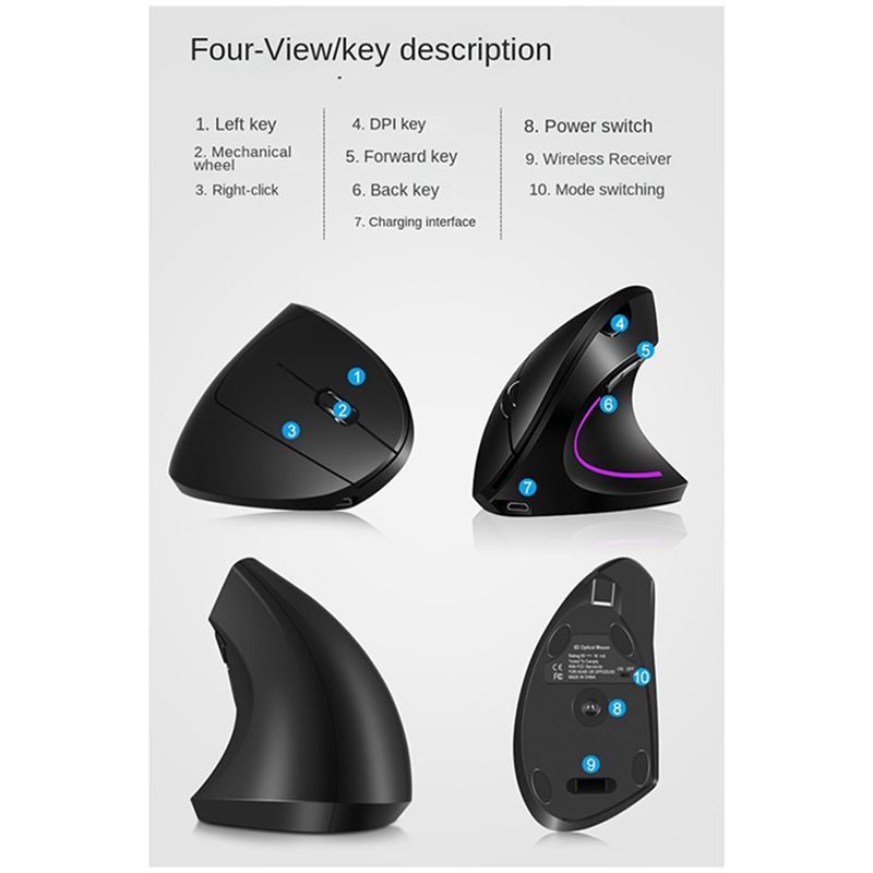 Mouse Verticale Wireless doyou - Ergonomic Mouse Vertical recensione e prezzo
