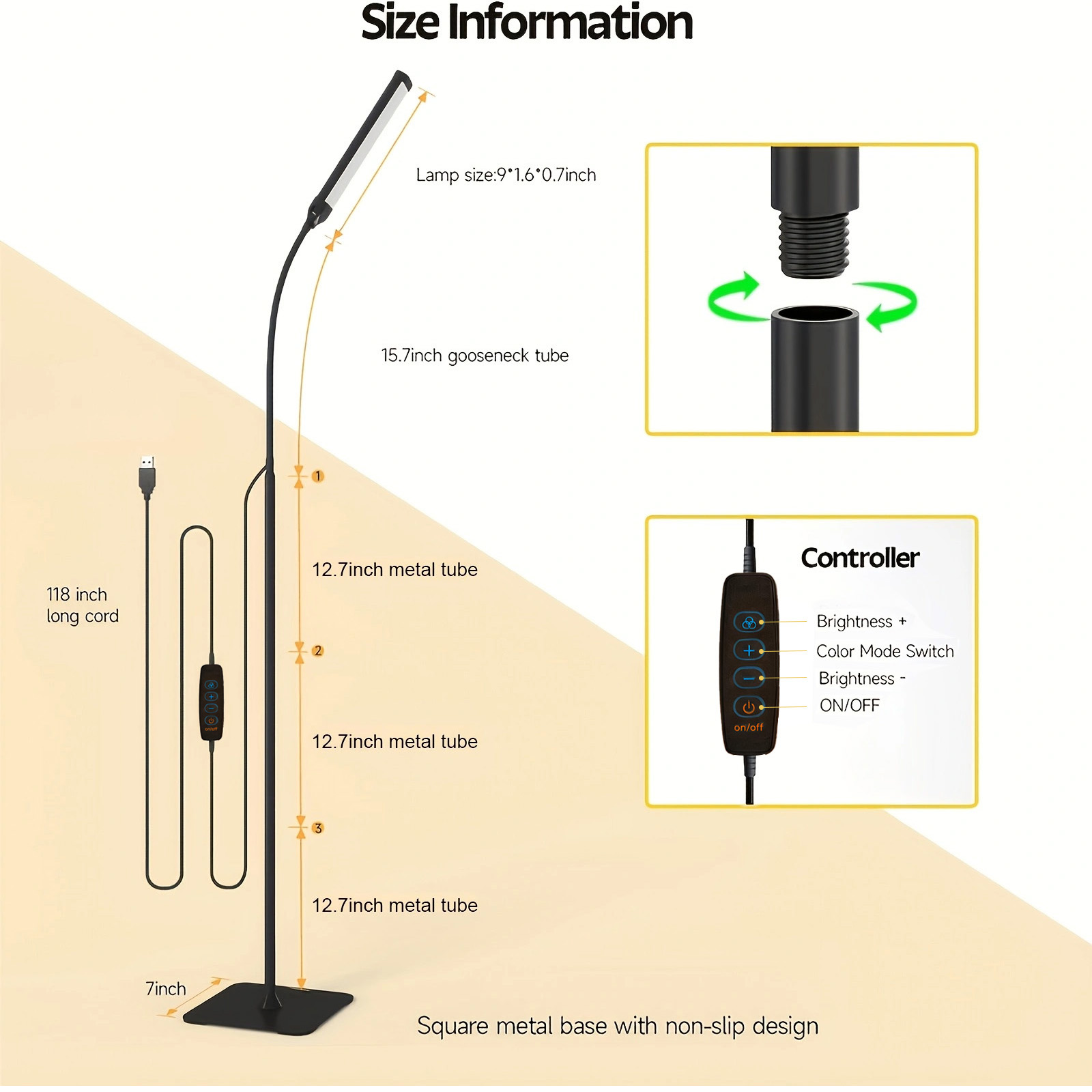 Lampada da Terra a 120 LED, Lu - Office Tech Flexible recensione e prezzo
