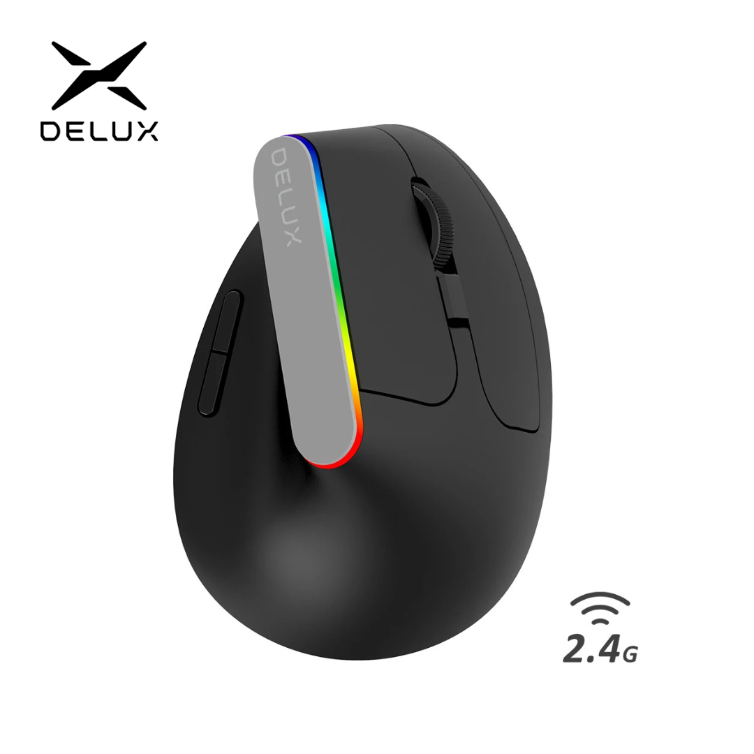 Delux M618C Mouse da gioco ver - Ergonomic Mouse Vertical recensione e prezzo