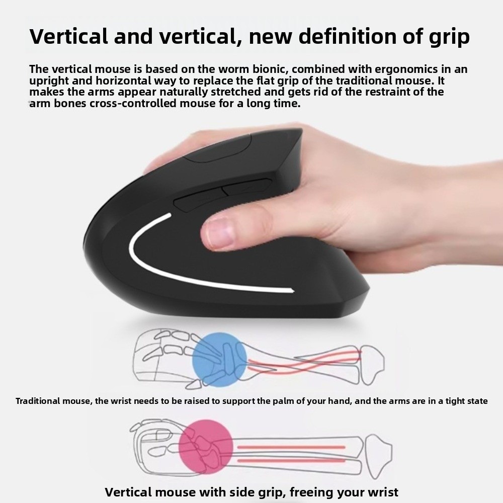 Mouse verticale 2.4G silenzios - Ergonomic Mouse Vertical recensione e prezzo
