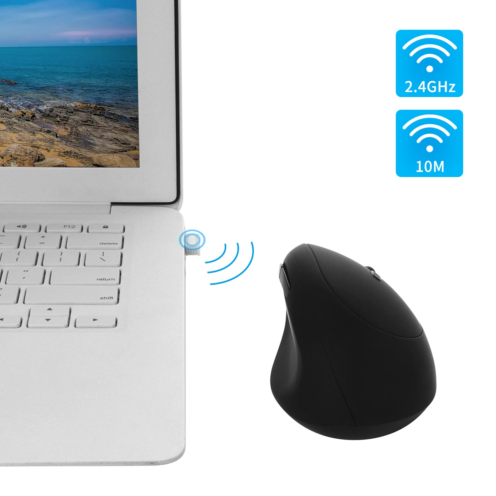 Mouse wireless 2.4G DPI Pulsan - Ergonomic Mouse Vertical recensione e prezzo