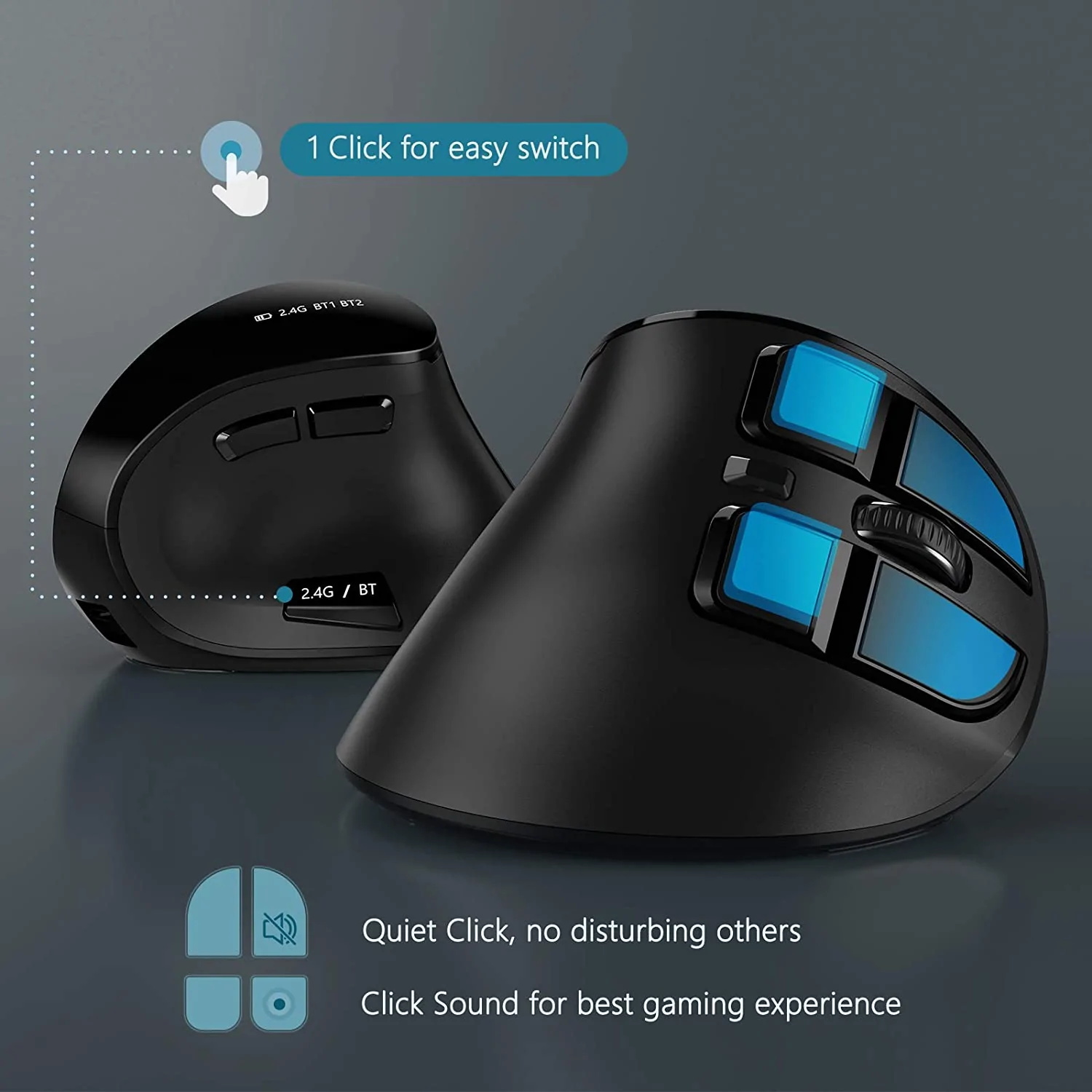 Mouse wireless verticale Seend - Ergonomic Mouse Vertical recensione e prezzo