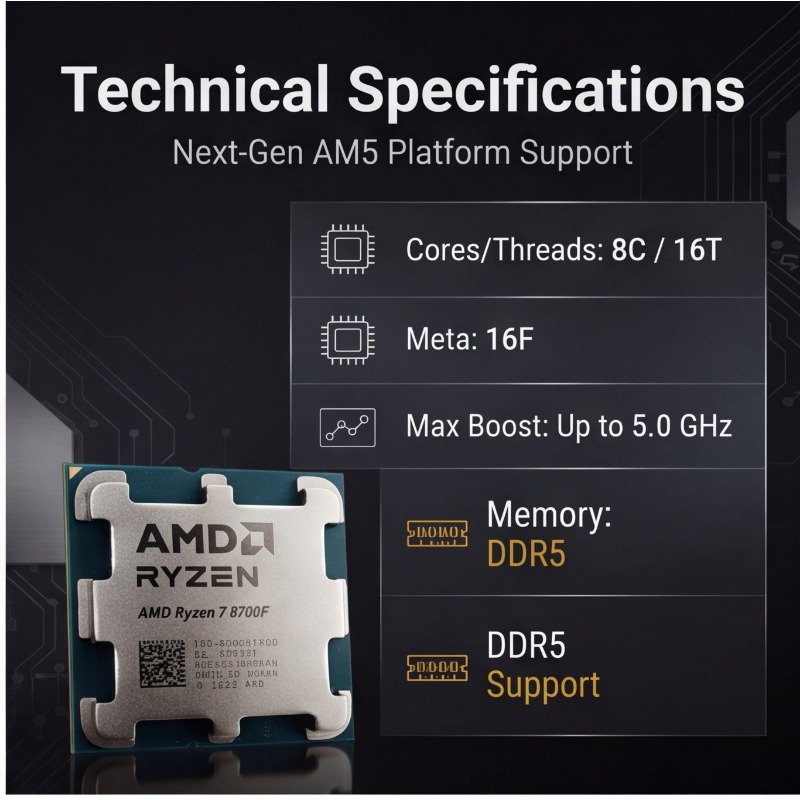 Processore Ryzen 7 8700F, tecn - Amd Cpu Ryzen 7 recensione e prezzo