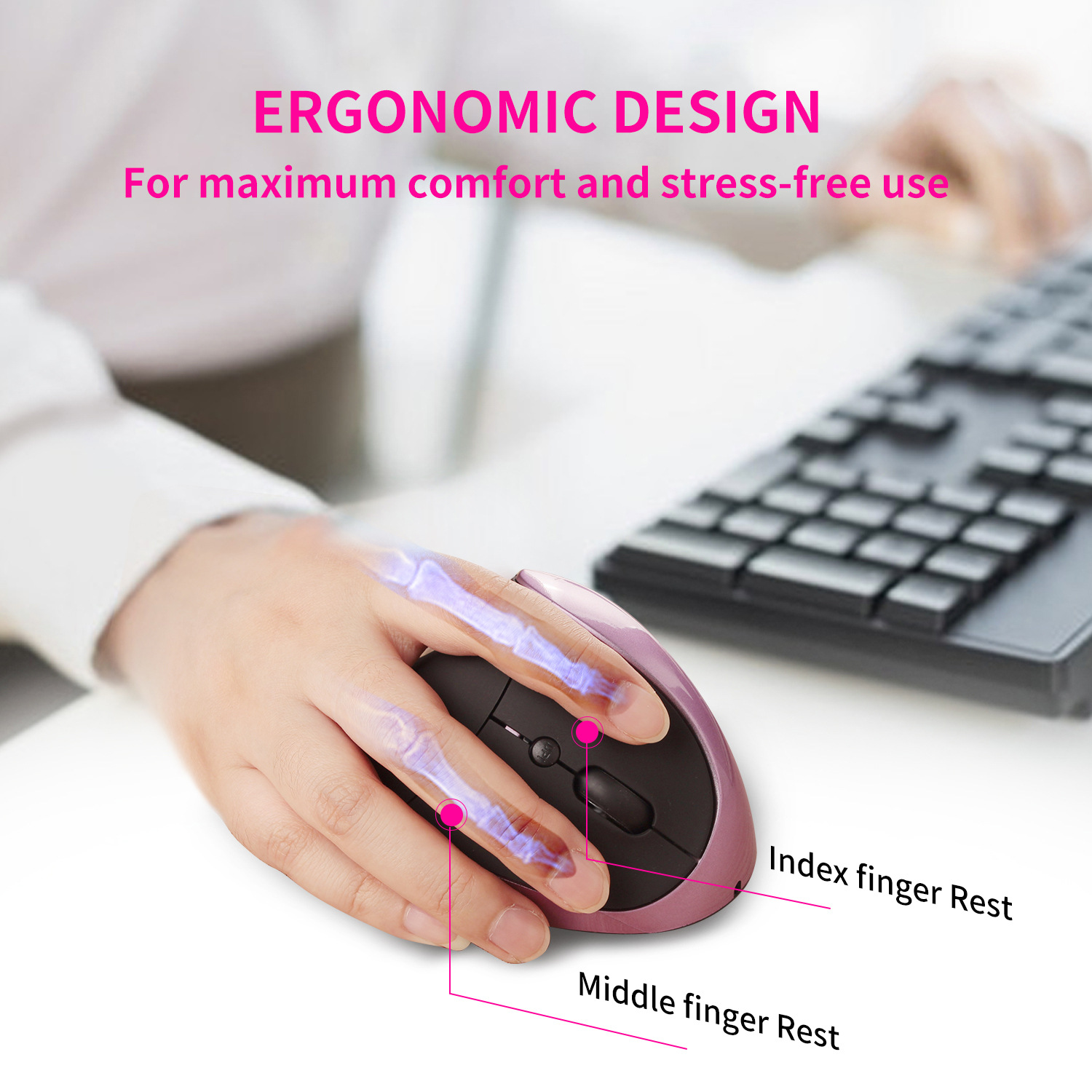 Mouse Verticale Ricaricabile E - Ergonomic Mouse Vertical recensione e prezzo